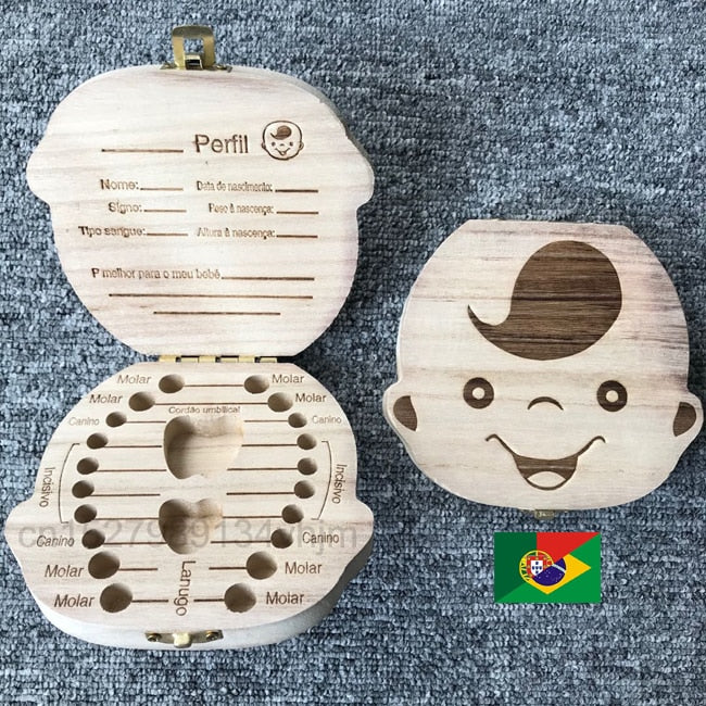 Milchzahn Schatulle Holz