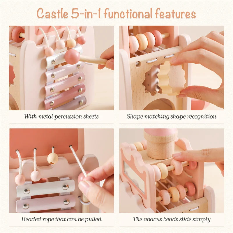 Schloss- und Haus-Puzzle-Spielzeug für Babys, Früherziehungszubehör und Babygeschenke