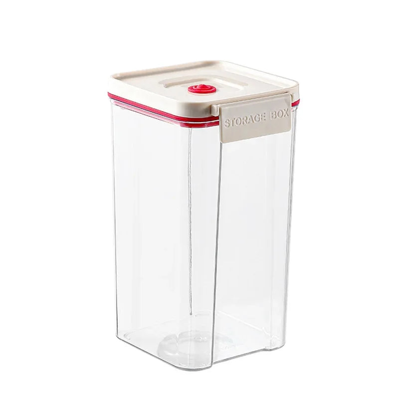 Vacuum sealed plastic transparent coffee bean moisture-proof and fresh-keeping box, kitchen storage tank, storage box