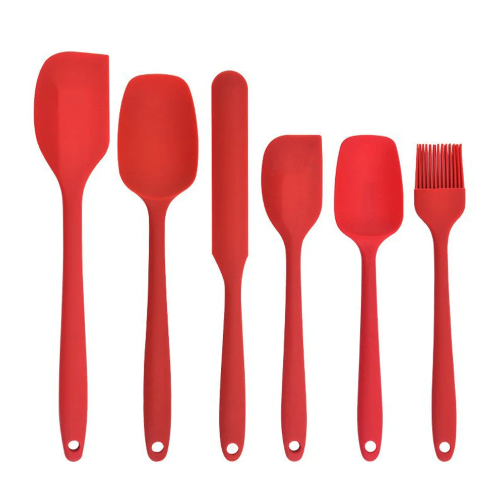 All-in-one Silicone Scraper Brush Spatula 6-piece Silicone Baking Kit Baking Tools