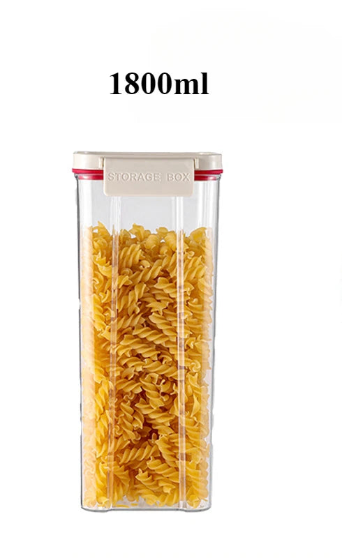 Vacuum sealed plastic transparent coffee bean moisture-proof and fresh-keeping box, kitchen storage tank, storage box