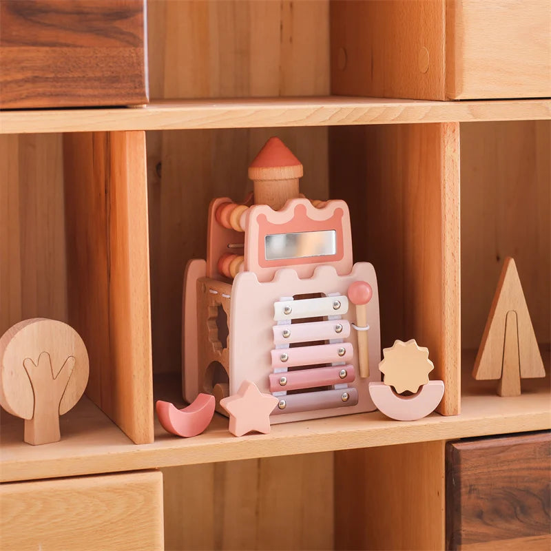 Schloss- und Haus-Puzzle-Spielzeug für Babys, Früherziehungszubehör und Babygeschenke