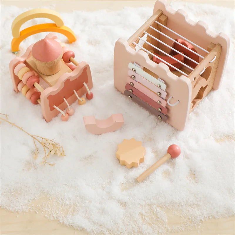 Schloss- und Haus-Puzzle-Spielzeug für Babys, Früherziehungszubehör und Babygeschenke