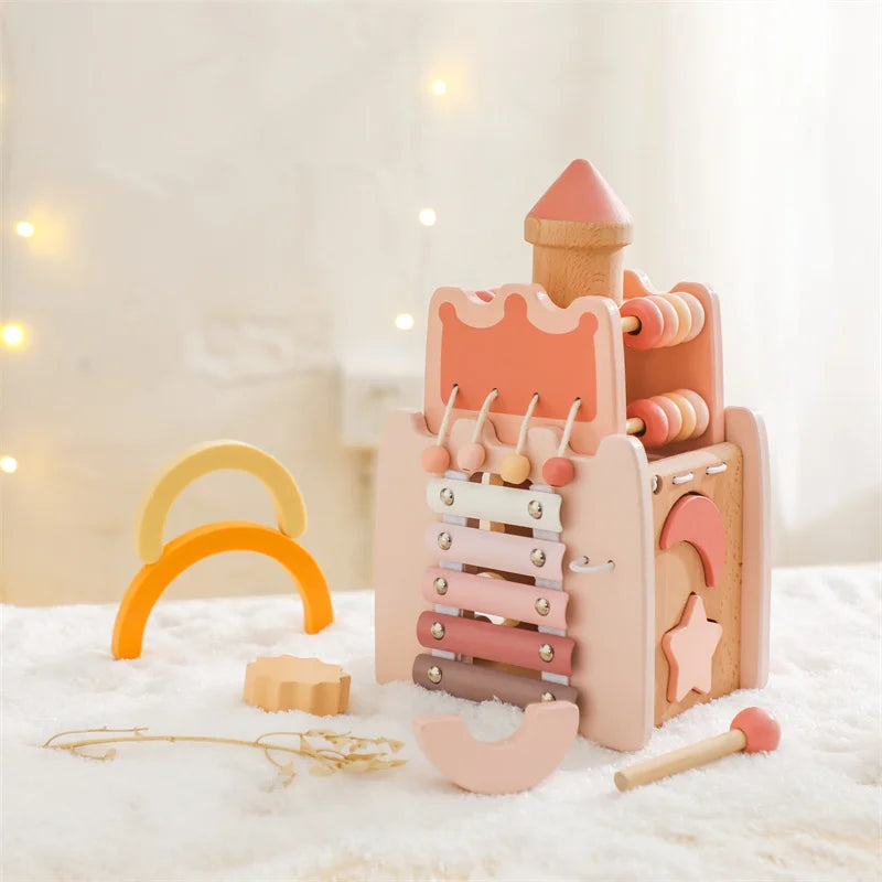 Schloss- und Haus-Puzzle-Spielzeug für Babys, Früherziehungszubehör und Babygeschenke