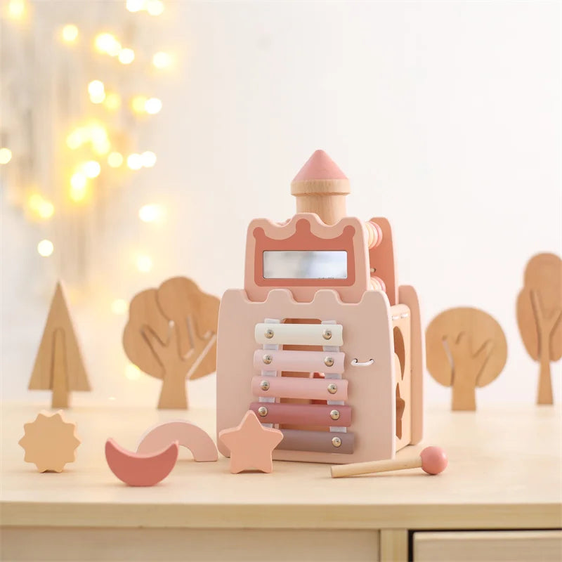 Schloss- und Haus-Puzzle-Spielzeug für Babys, Früherziehungszubehör und Babygeschenke