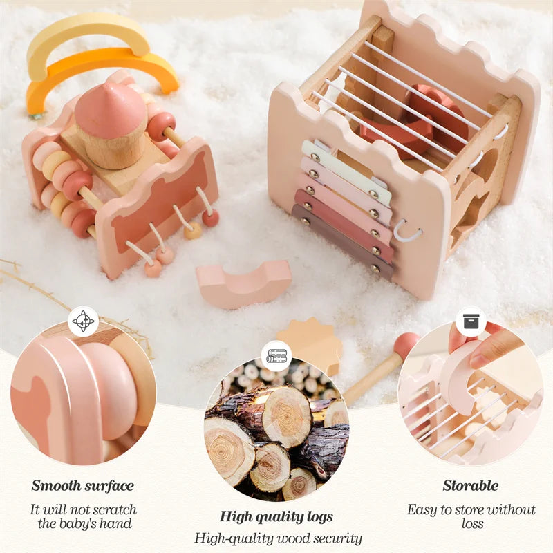 Schloss- und Haus-Puzzle-Spielzeug für Babys, Früherziehungszubehör und Babygeschenke