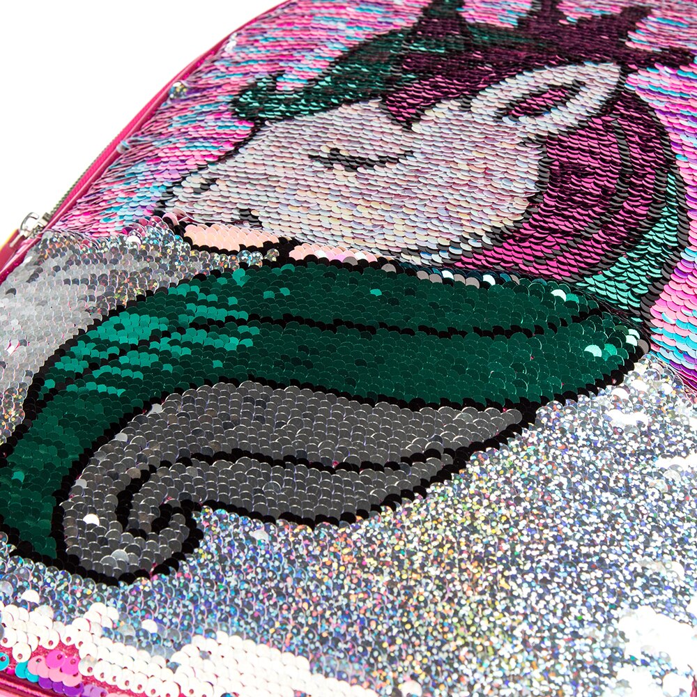 Einhorn-Pailletten-Schulrucksäcke für Mädchen