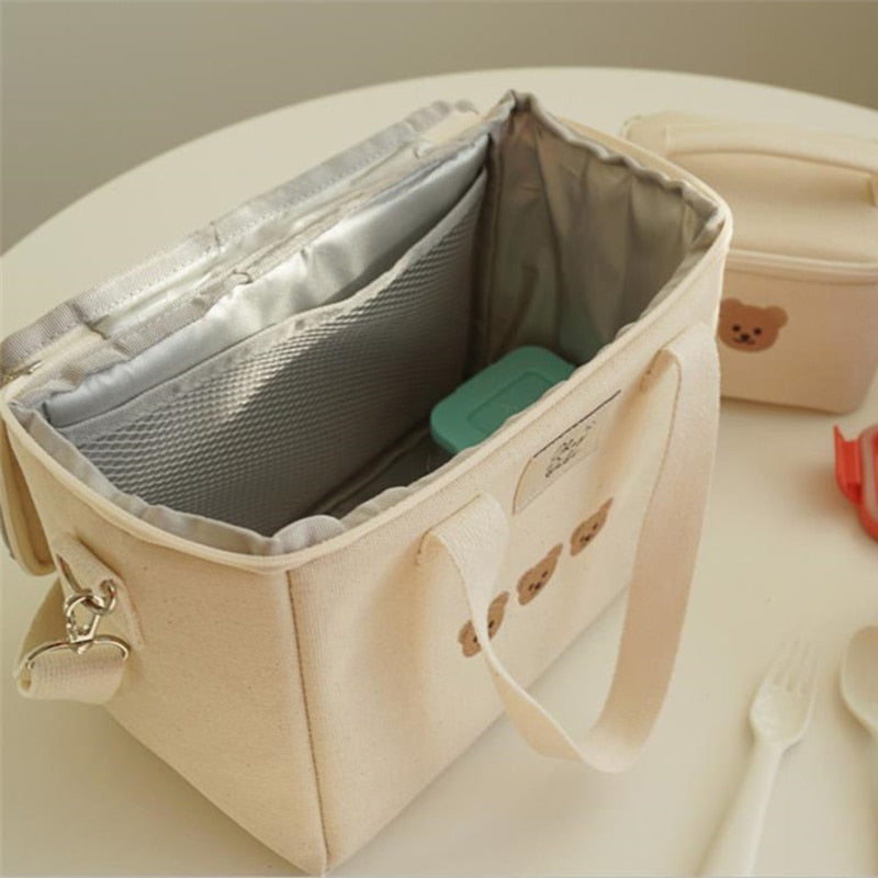 Wickeltasche Stickerei Bär