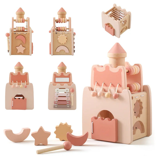 Schloss- und Haus-Puzzle-Spielzeug für Babys, Früherziehungszubehör und Babygeschenke