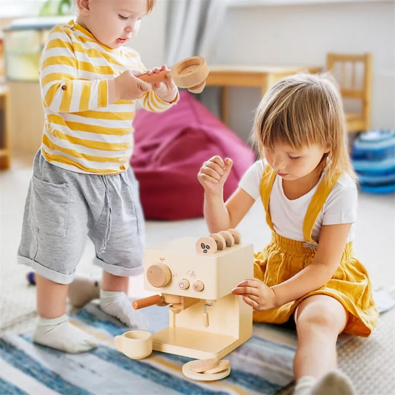 Montessori-Holzspielzeug: 5-in-1 Multifunktionaler Aktivitätswürfel mit Silikon-Geometrieblöcken