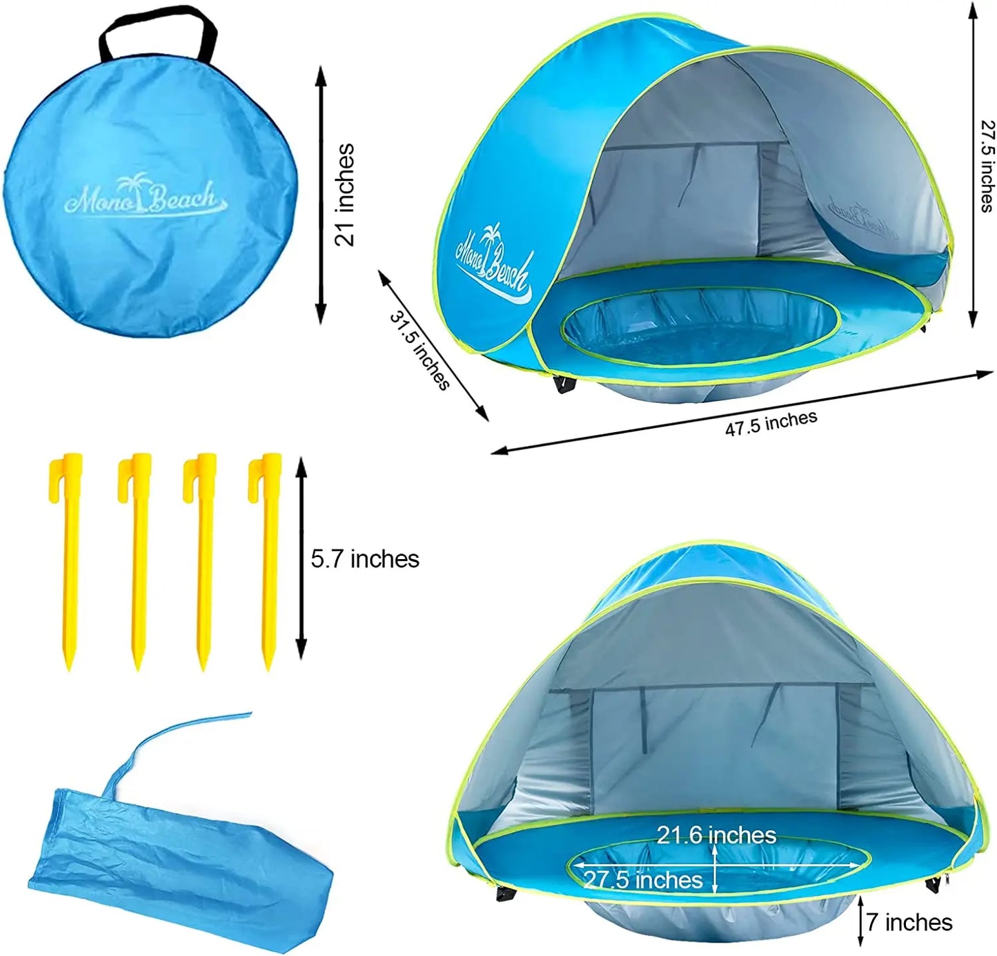 Baby Strand-Zelt inkl. Schwimmbad / UV Schutz