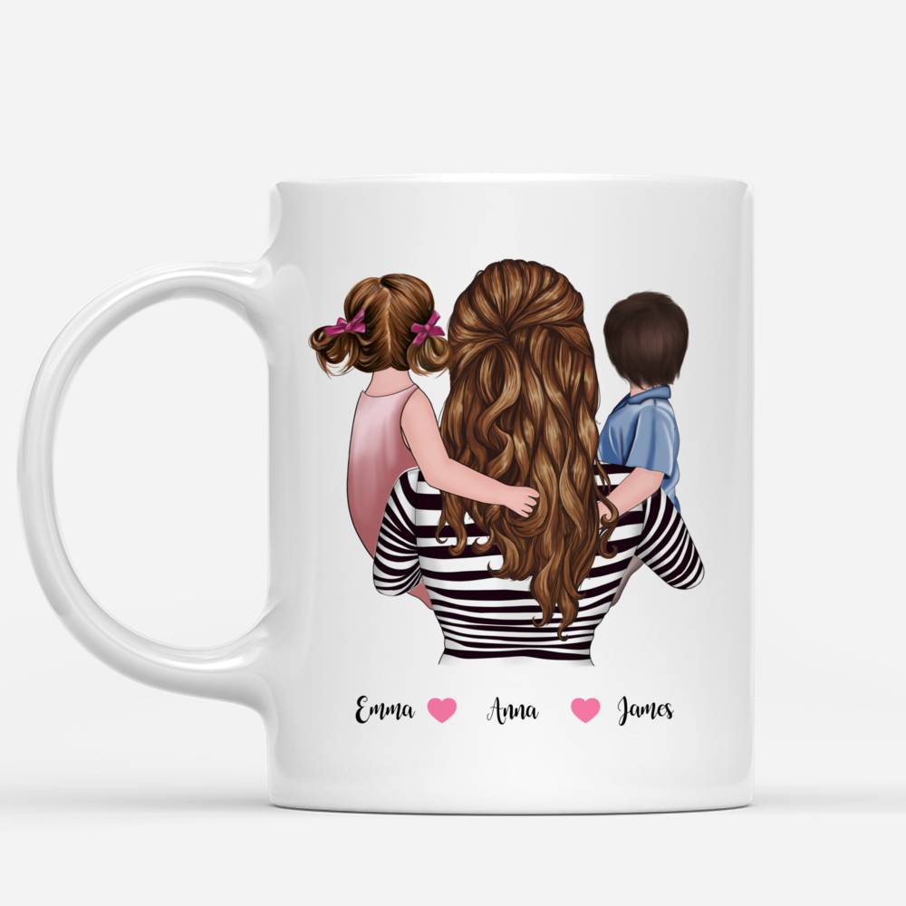 Personalisierte Tasse Mama und Kinder