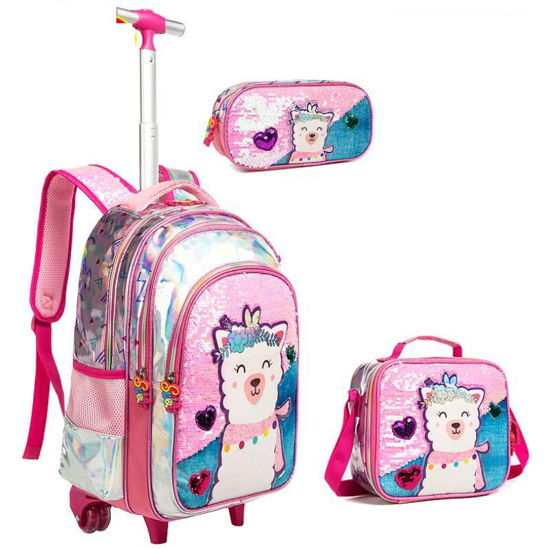 3 in 1 Schulrucksack für Mädchen Einhorn