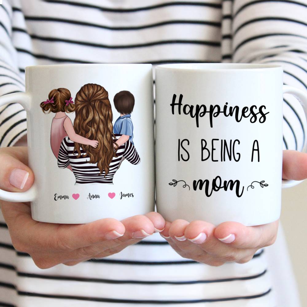 Personalisierte Tasse Mama und Kinder